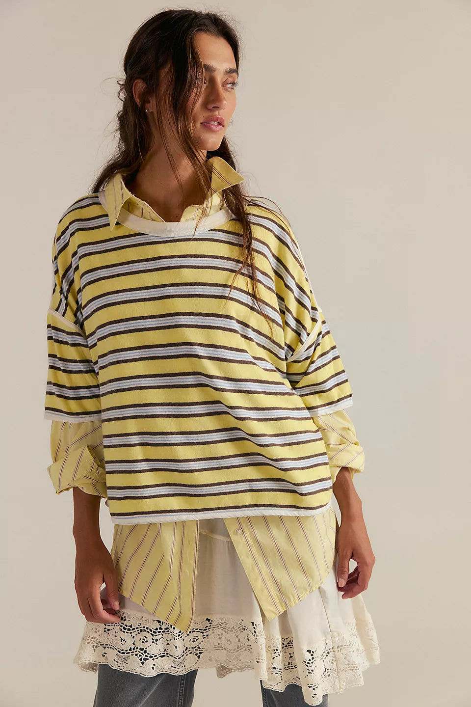 We The Free Clean Rugby Tee Yellow