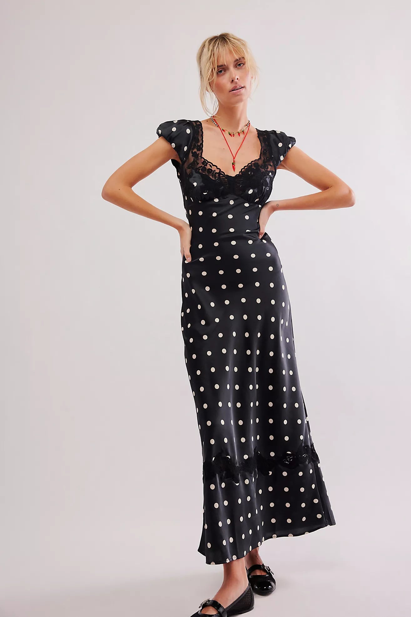 Butterfly Babe Maxi Dress Polka