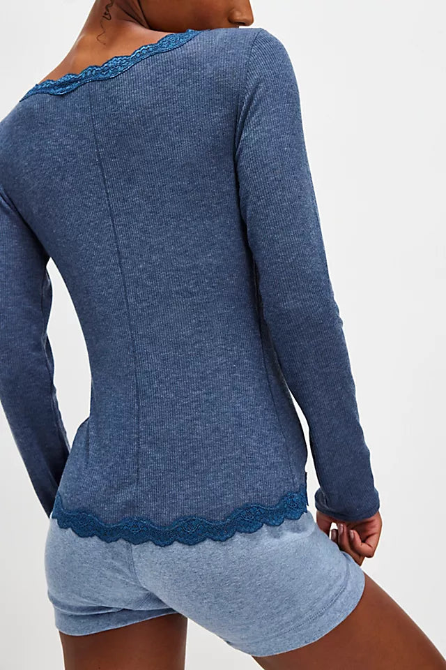 Big Love Rib Cardi Ocean