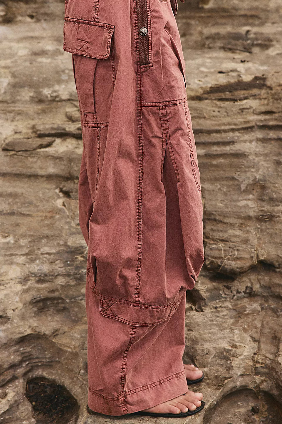 Onset Printed Pull On Cargo Pants Paper Lantern
