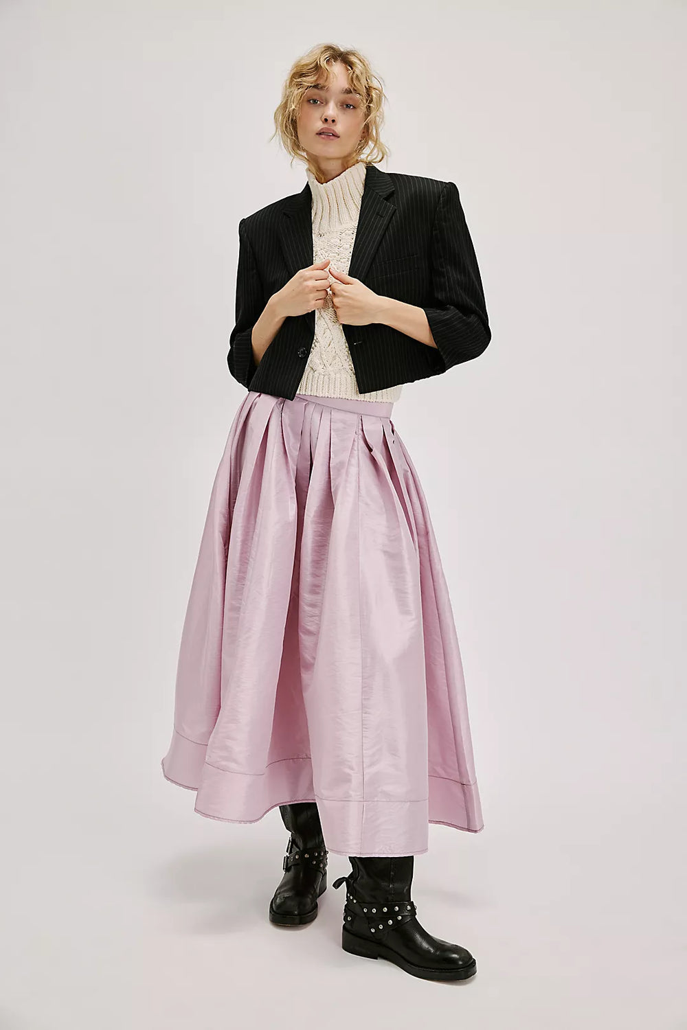 Emilia Full Skirt Plum Blossom