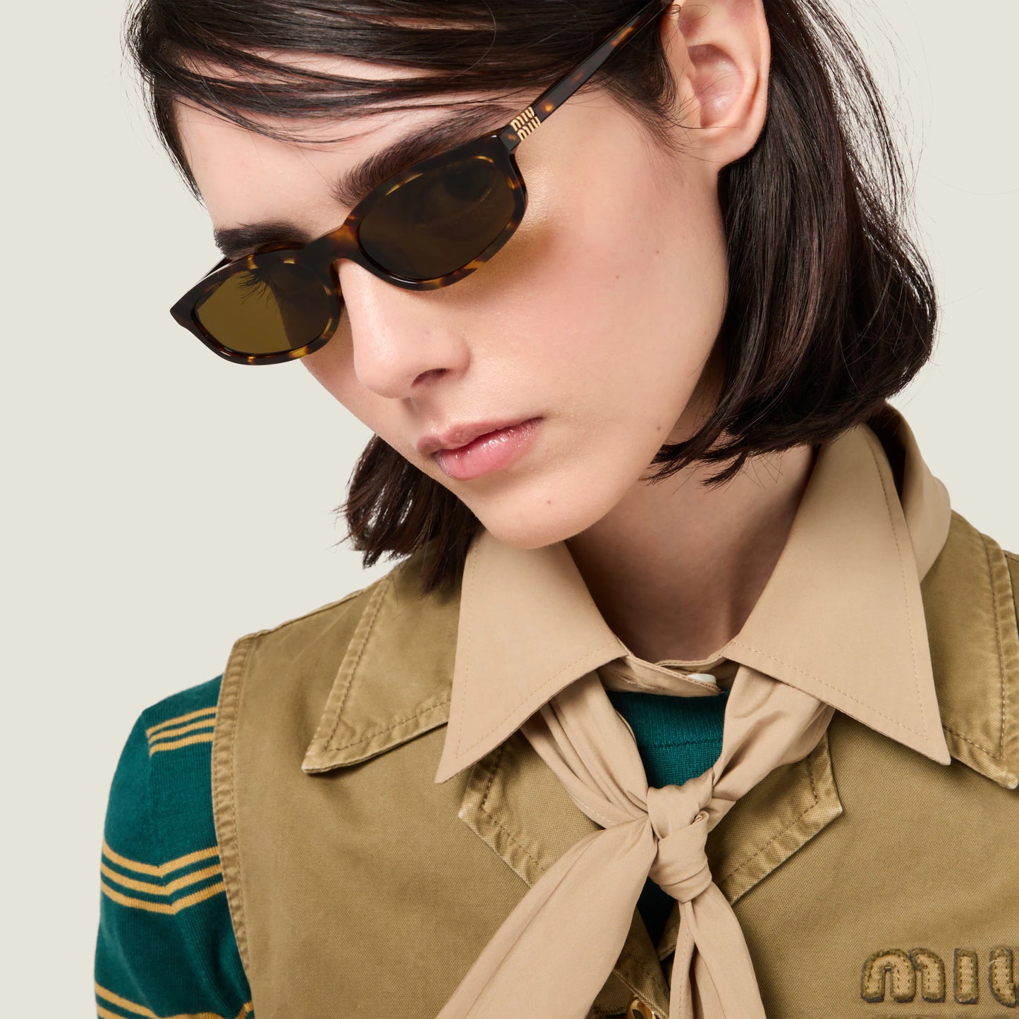 Miu Miu Regard Sunglasses 0MU A06S Havana