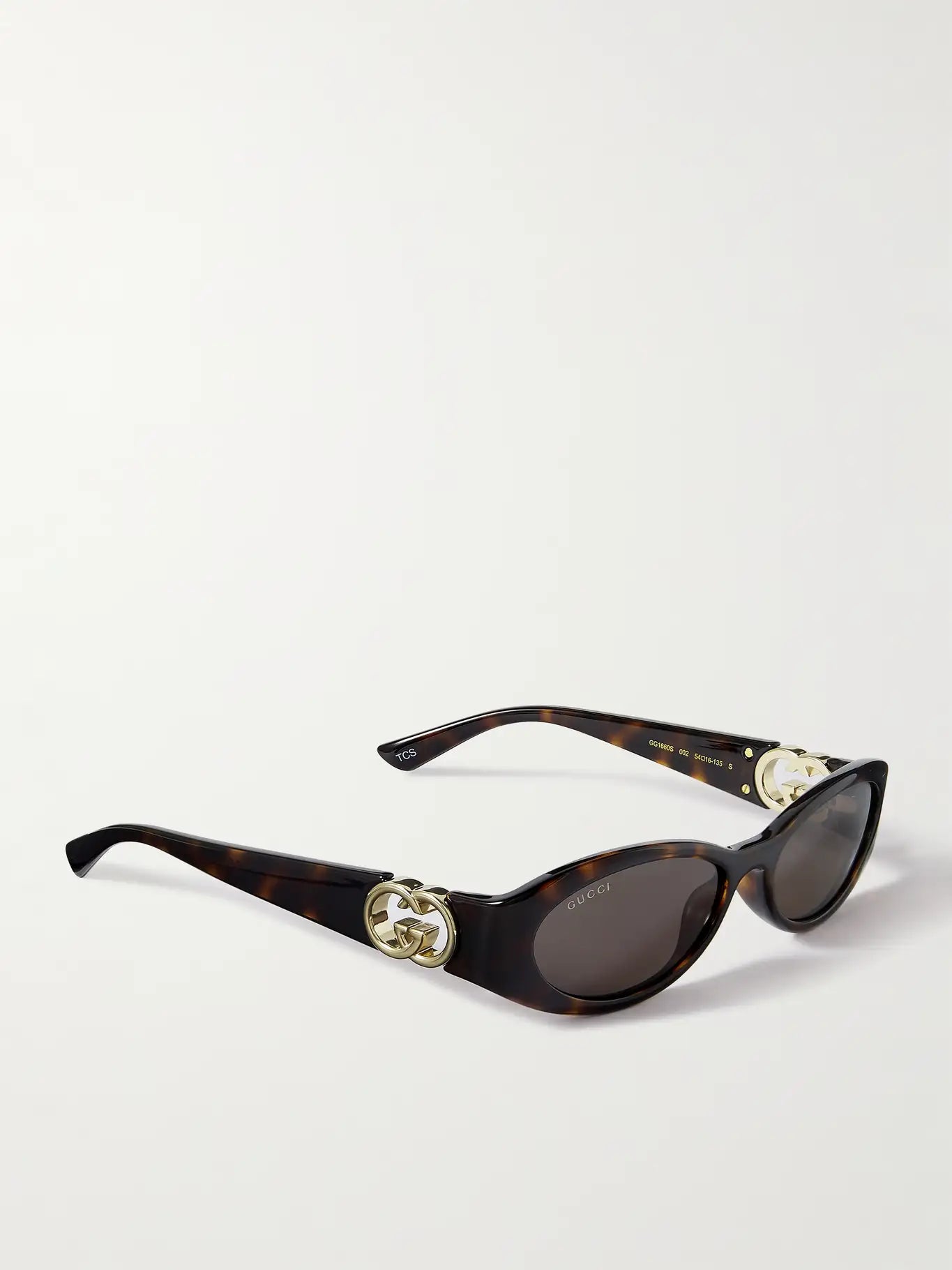 Gucci Oval Sunglasses Tortoiseshell GG1660S002