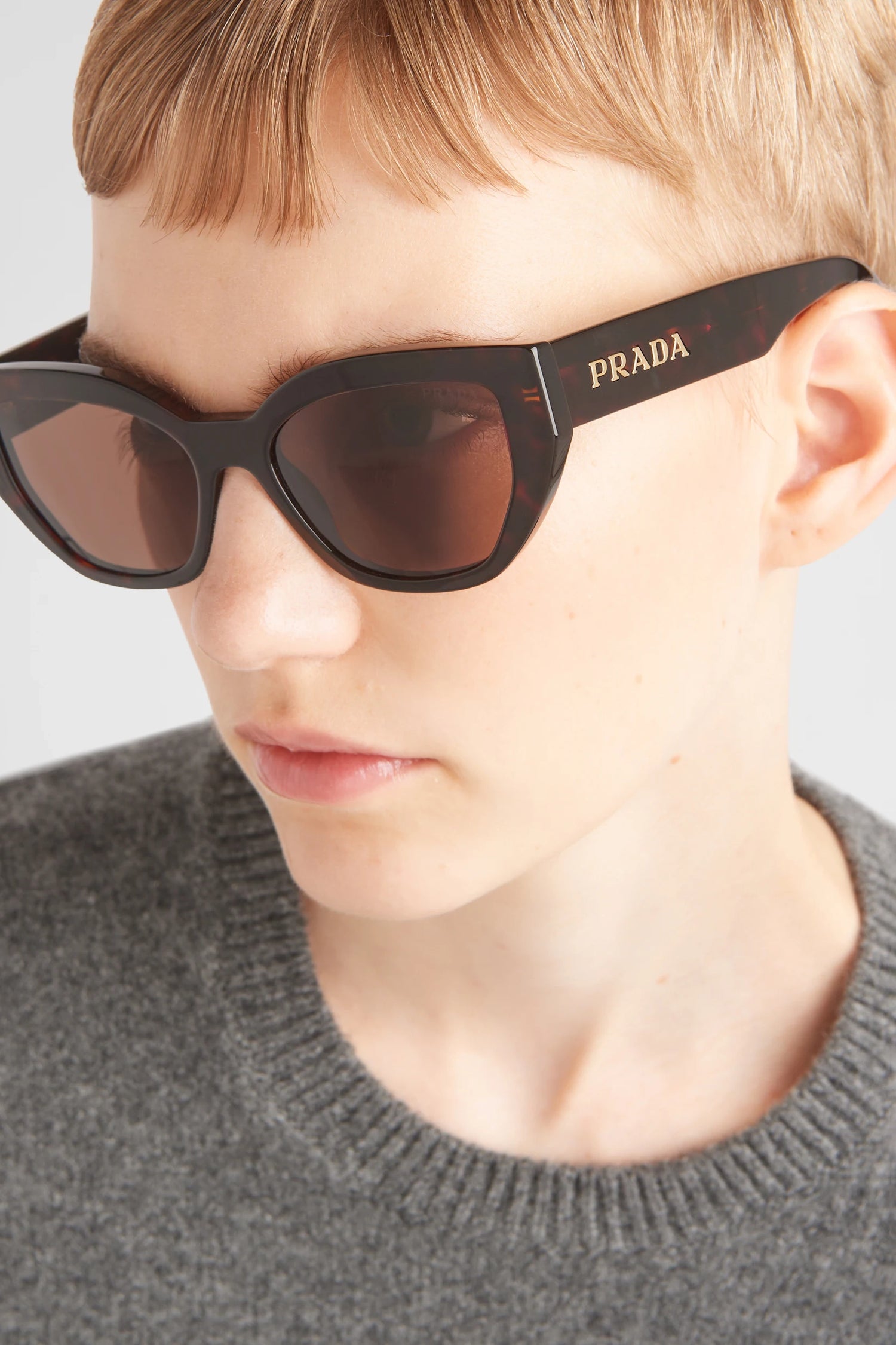 Prada Cat Eye Sunglasses Briar Tortoise 0PR A09S Laneway Boutique