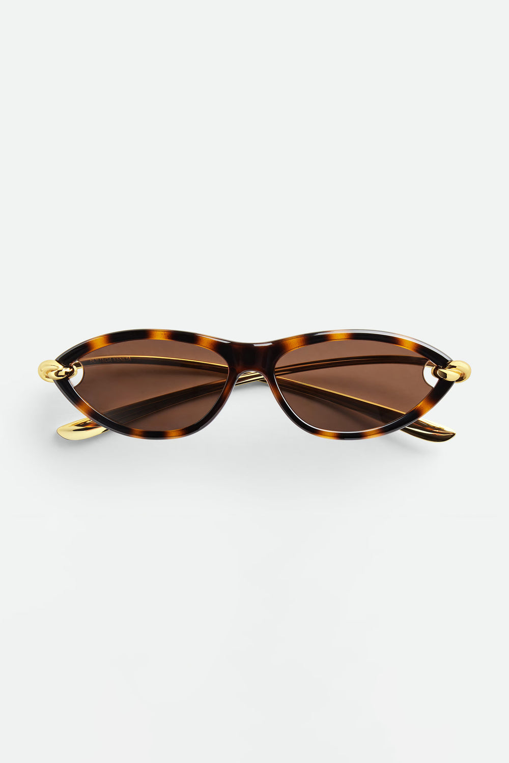 Bottega Veneta Knot Cat Eye Sunglasses Havana BV1390S002