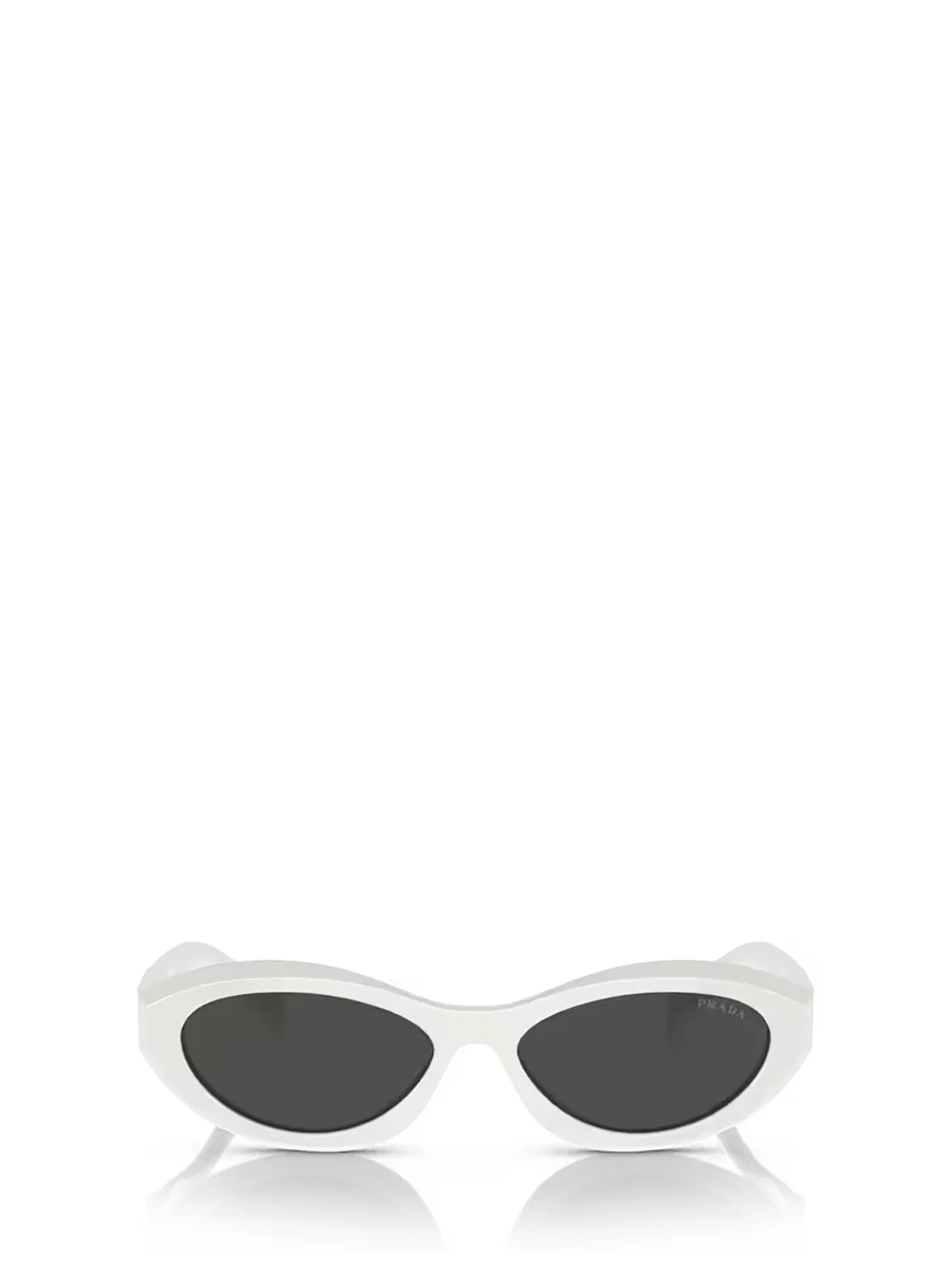 Prada Oval Sunglasses White Talc 0PR 26ZS