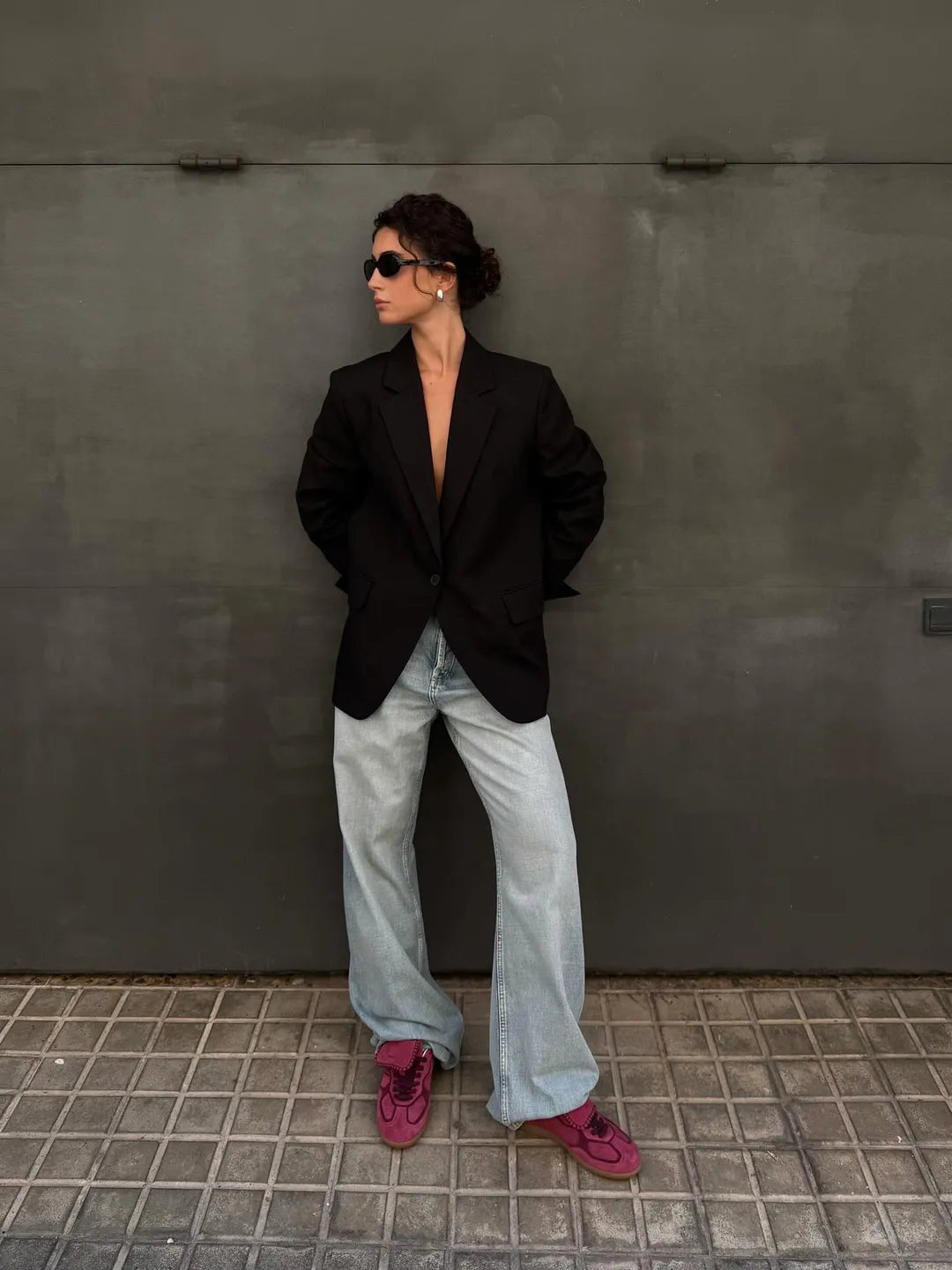 Tb.490 Club Suede Raspberry Leather Sneakers