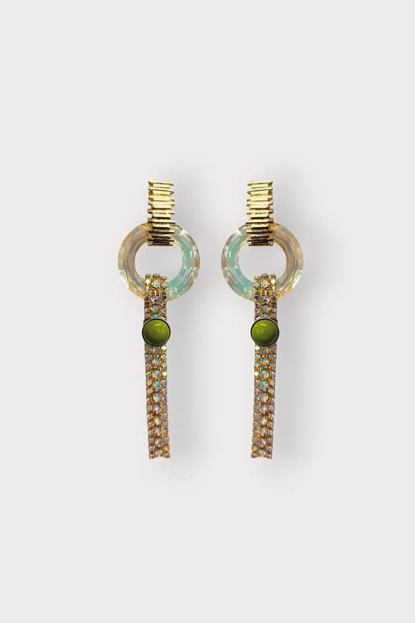 Julie Sion Lilas Earrings Yellow