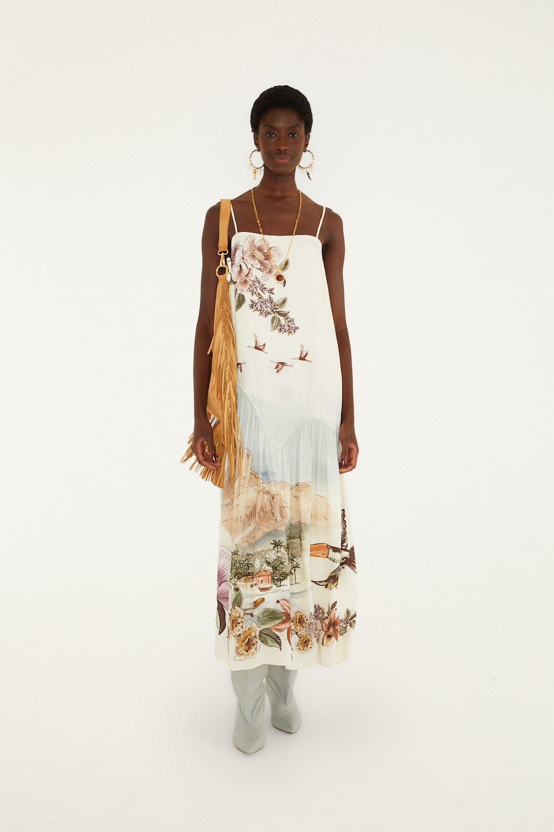 Farm Rio Toile de Rio Off white Maxi Dress
