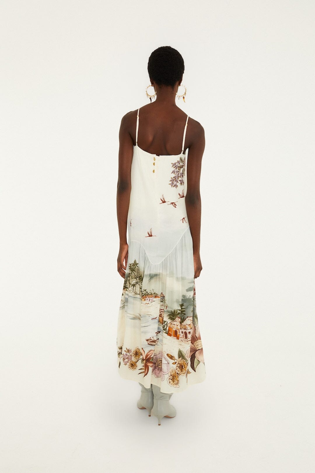 Farm Rio Toile de Rio Off white Maxi Dress