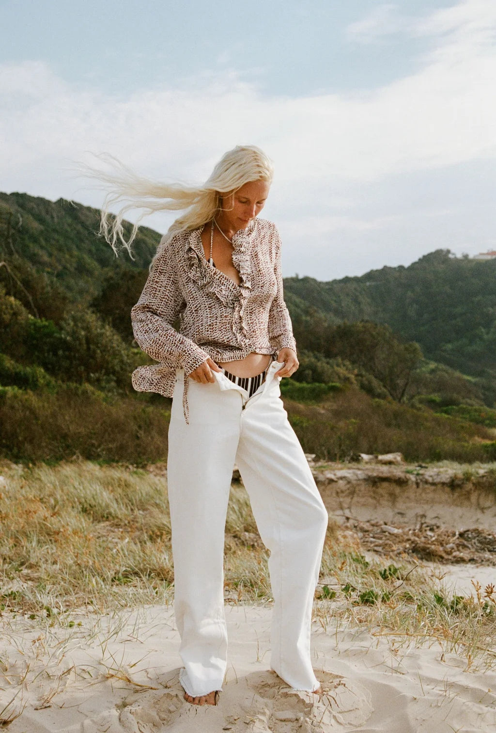 For the Frill Of It Shirt Polka Dot Shell