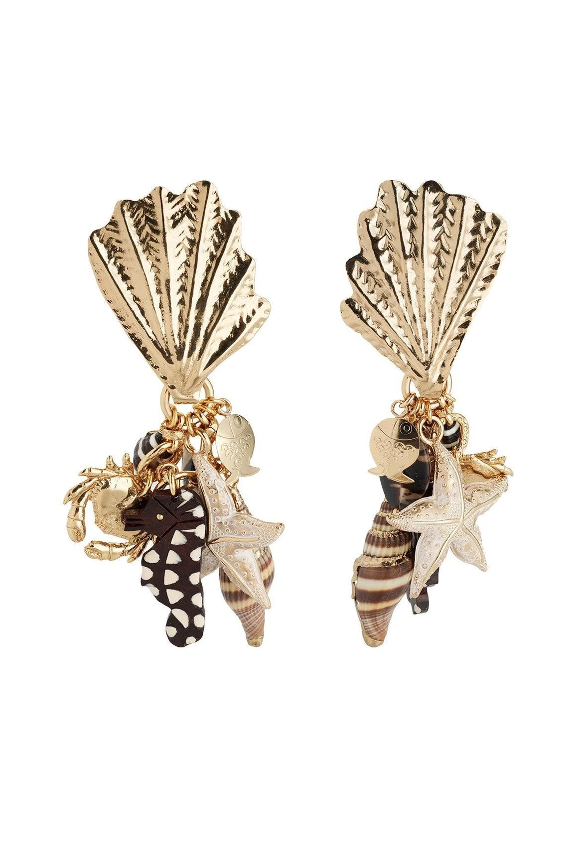 Gas Earrings Shellita Earrings Brown