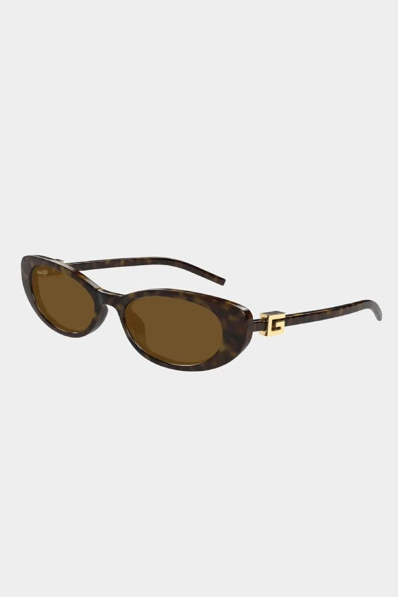 Gucci Oval Sunglasses GG1680S004 Havana