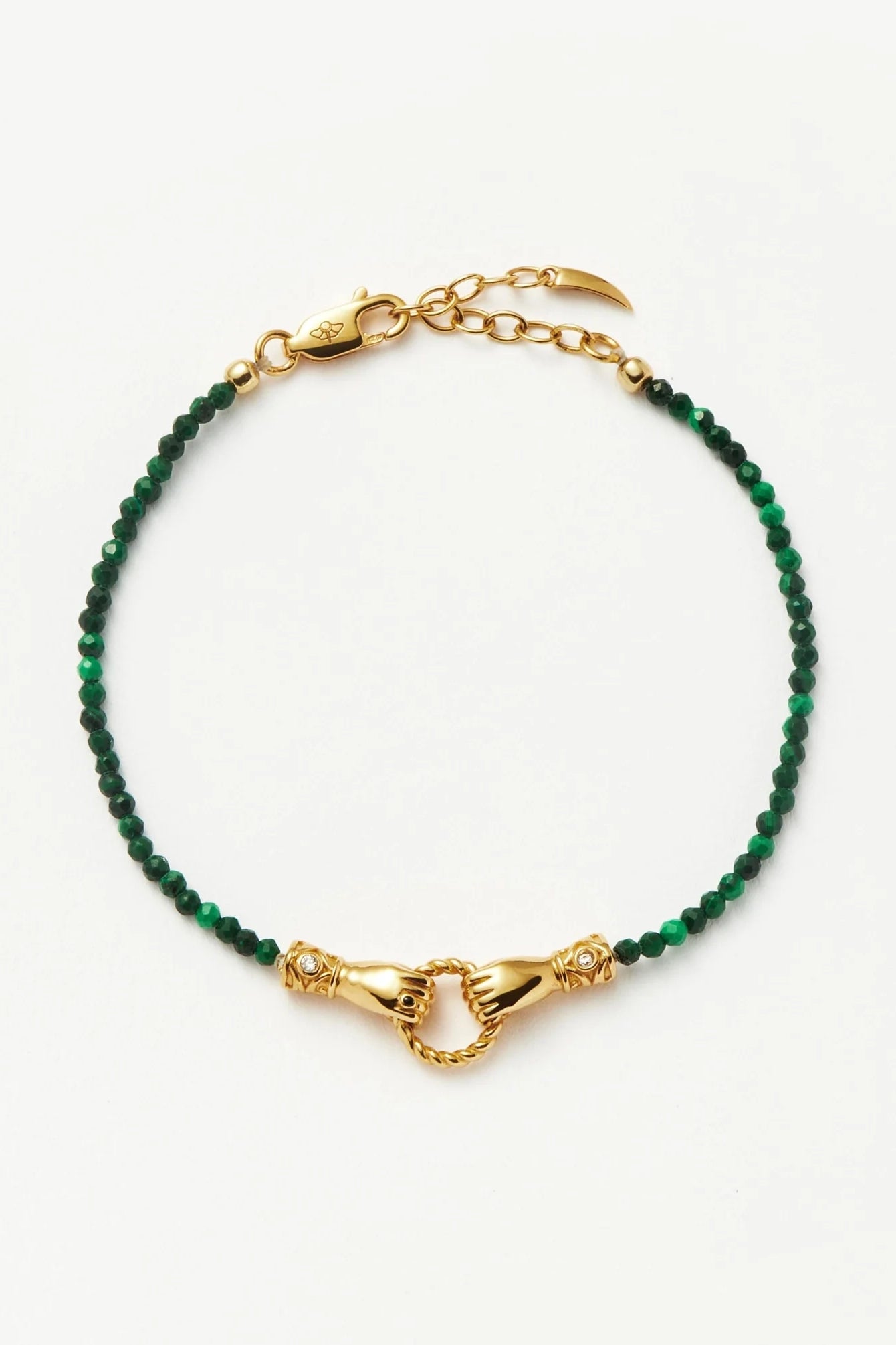 MISSOMA Harris Reed Mini Beaded Bracelet Malachite - Laneway Boutique