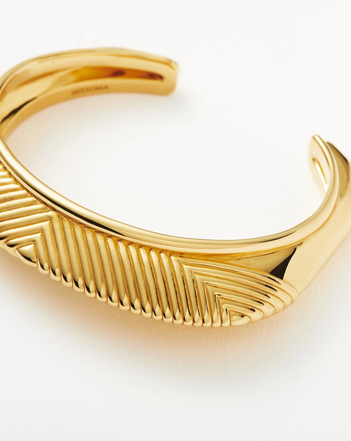 Hera Dome Ridge Statement Cuff Bracelet