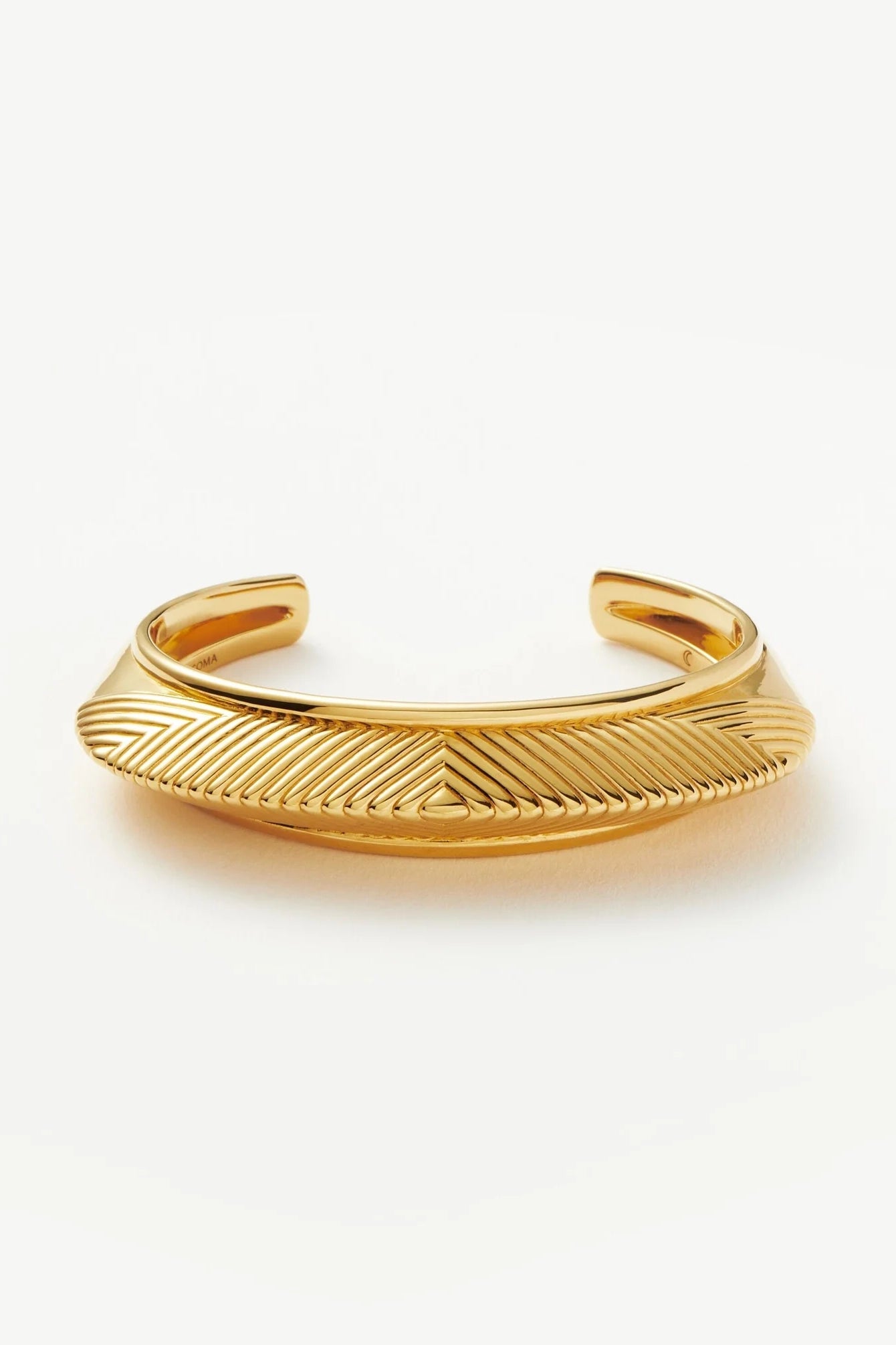 Hera Dome Ridge Statement Cuff Bracelet