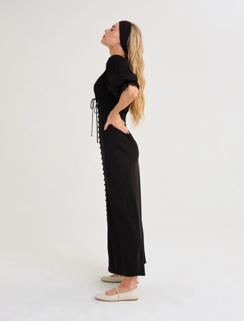 Honey Duster Maxi Dress Black