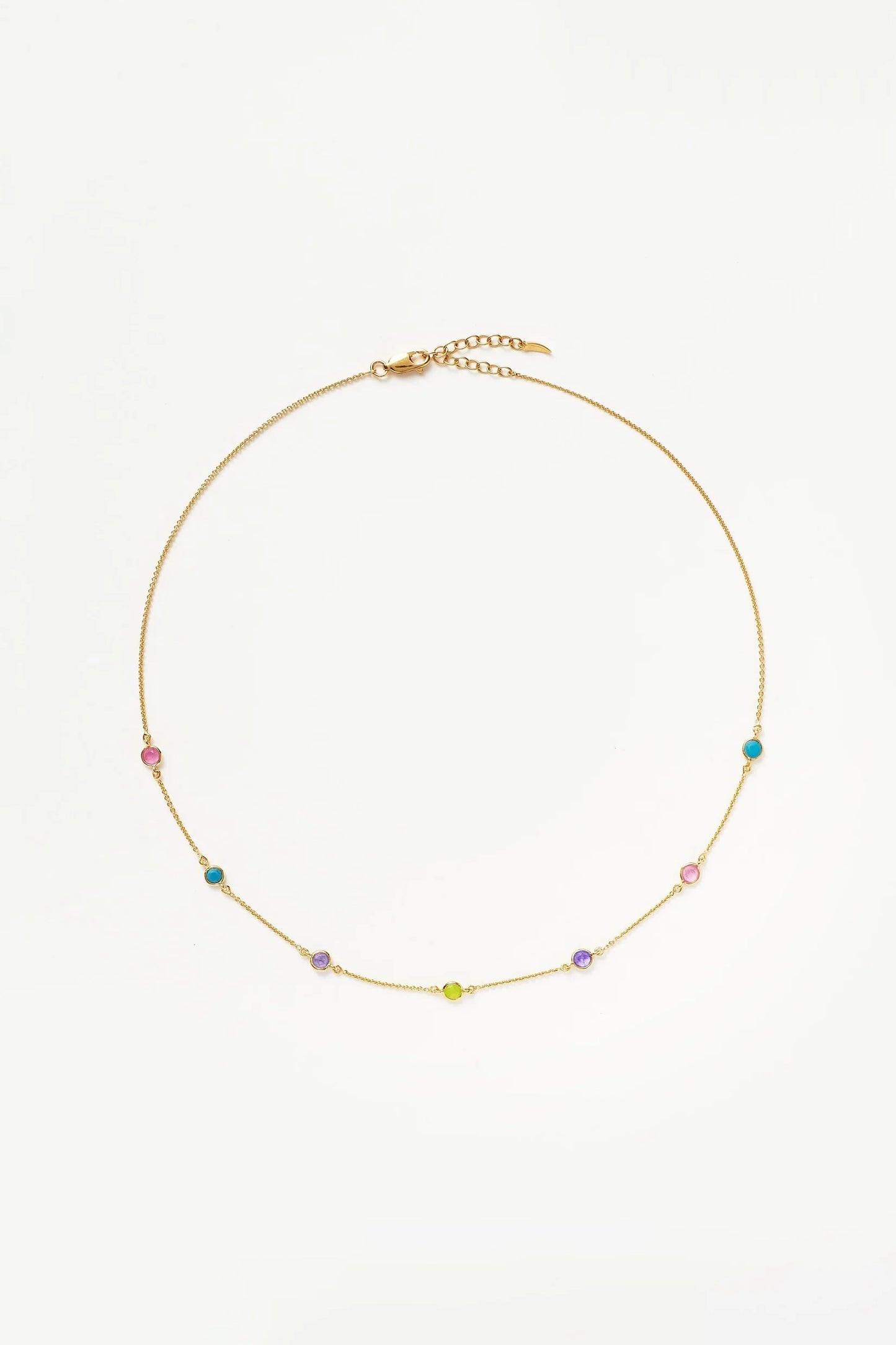 Hot Rox Multi Gemstone Choker Vermeil Gold