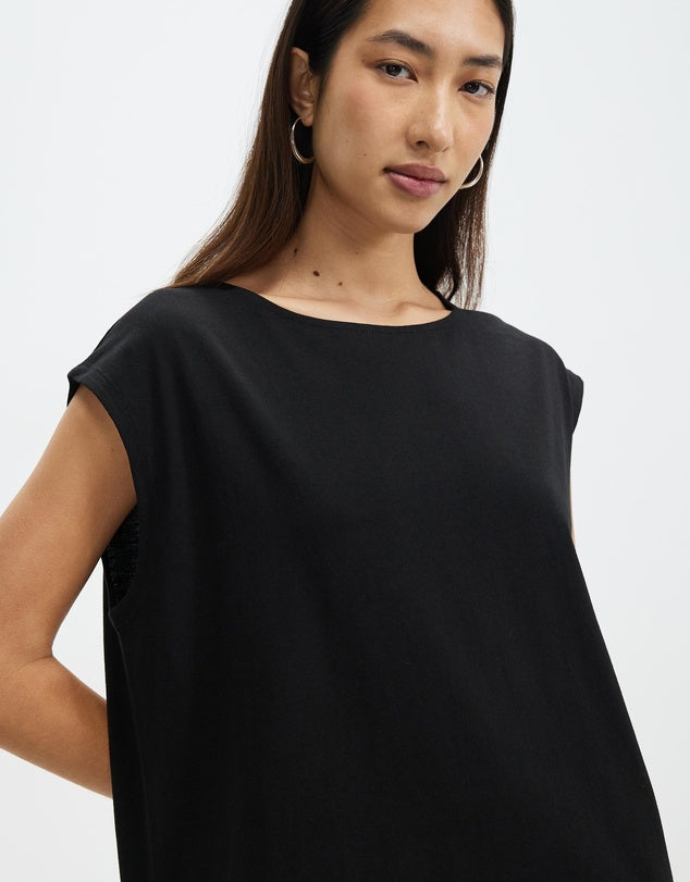 Kahrissa Jersey Tank Dress Black