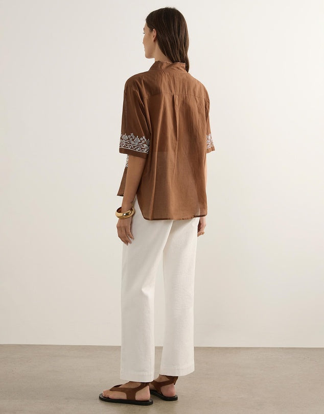 Rosalie Blouse Brown