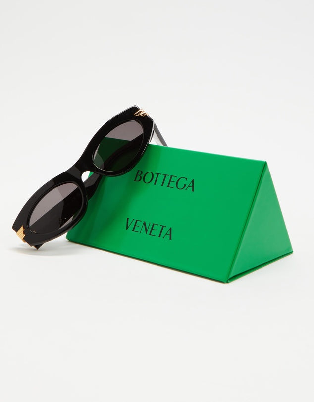 Bottega Veneta Cat-Eye Sunglasses Black BV1189S001
