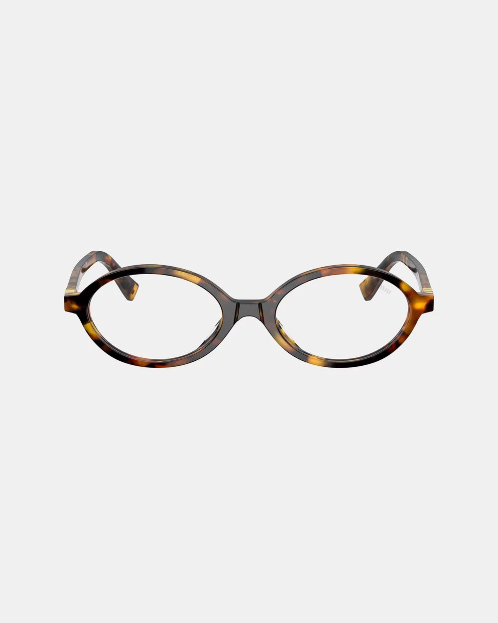 Miu Miu 0MU 04ZSF Oval Glasses Havana