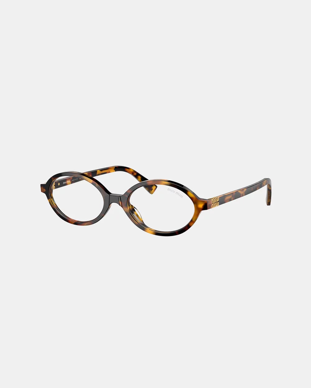 Miu Miu 0MU 04ZSF Oval Glasses Havana
