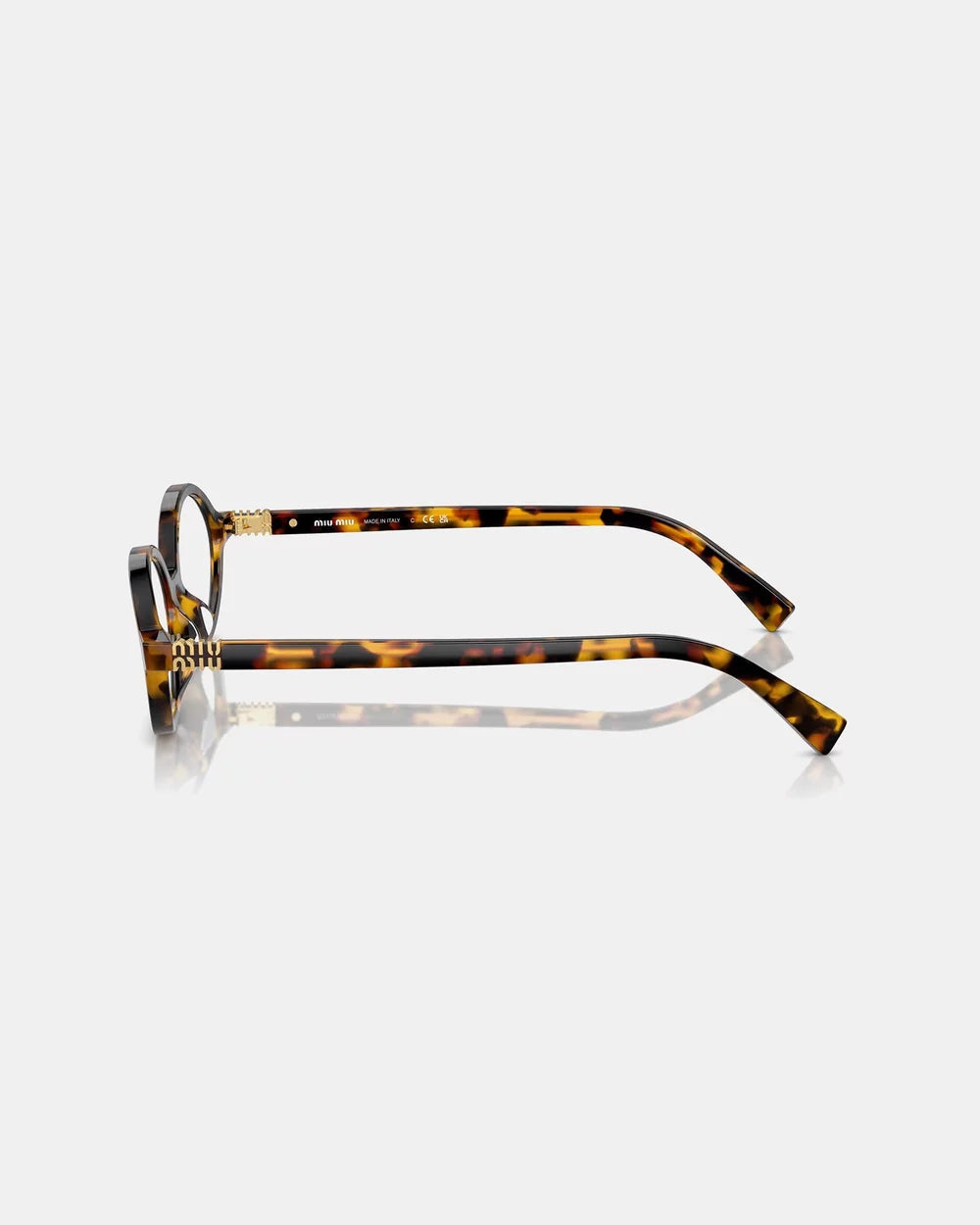 Miu Miu 0MU 04ZSF Oval Glasses Havana