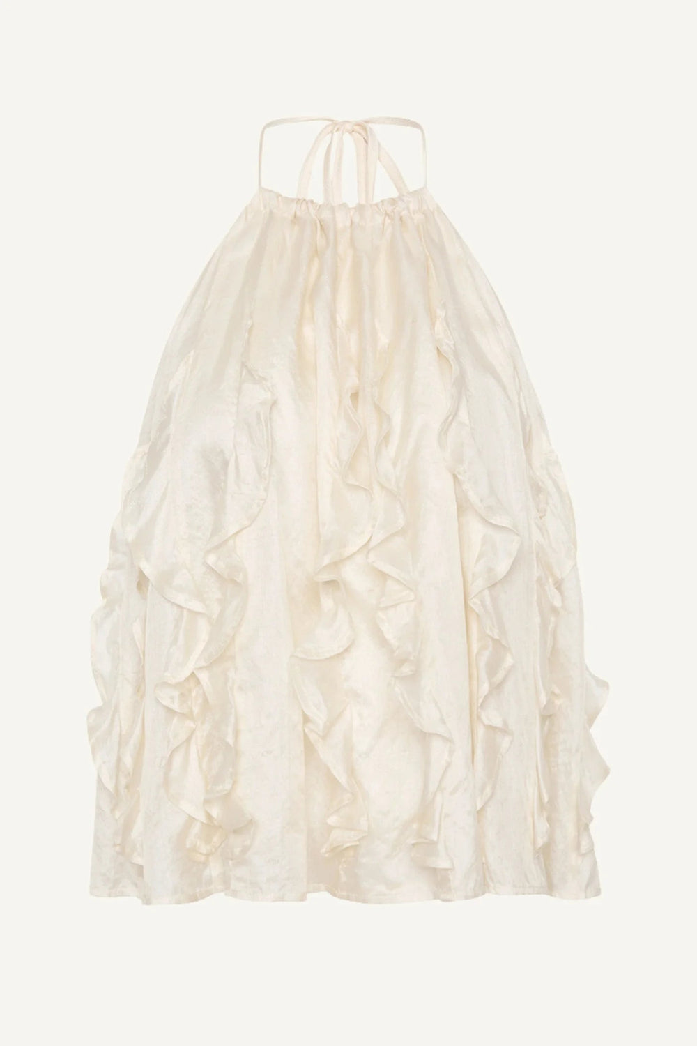 Jellyfish Ruffle Top Pearl