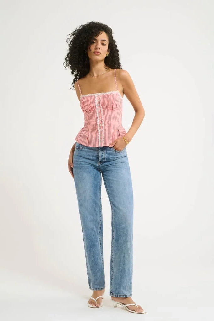 Lemon Grove Top Sundown Stripe