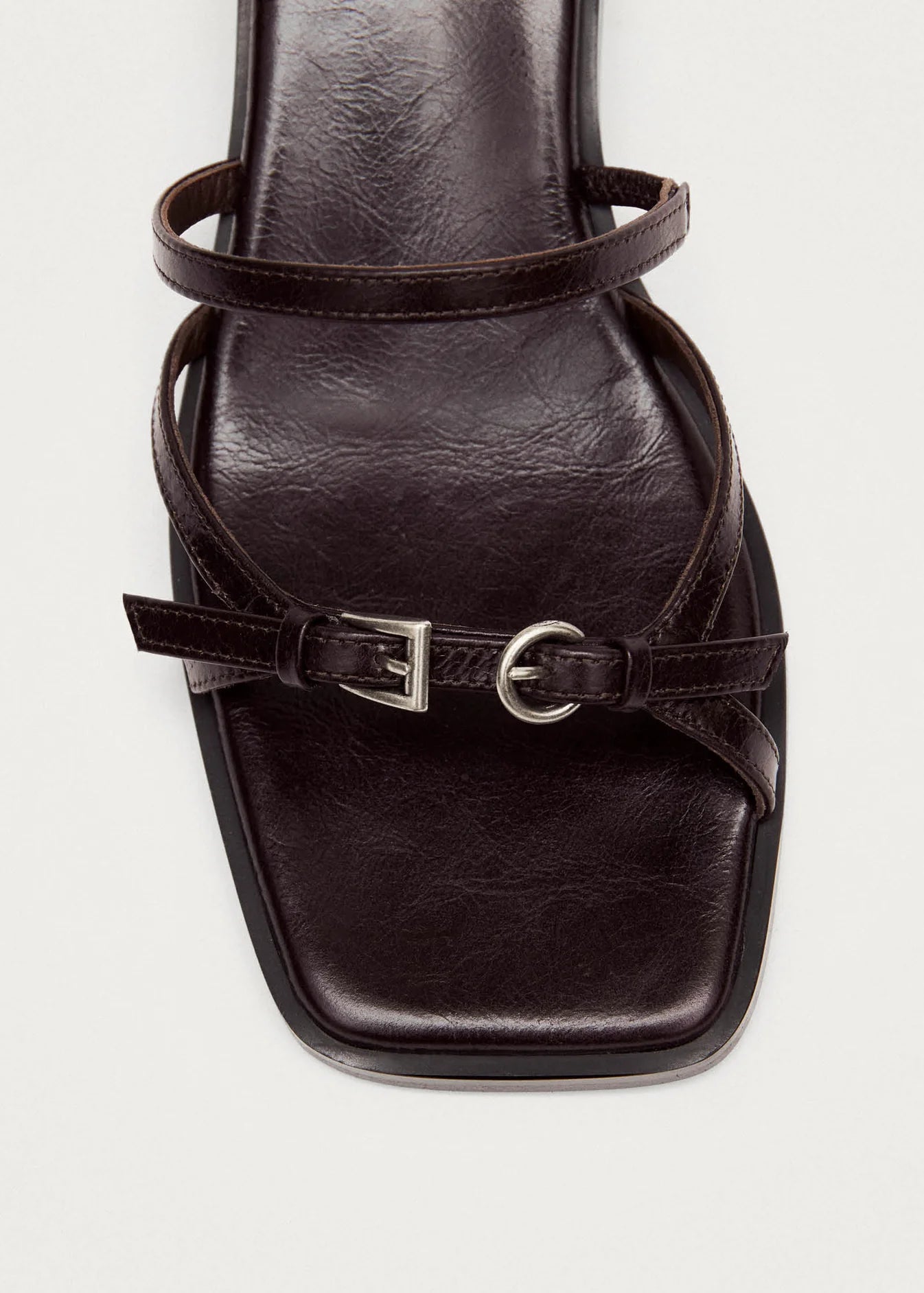 Liko Rift Dark Brown Leather Sandals