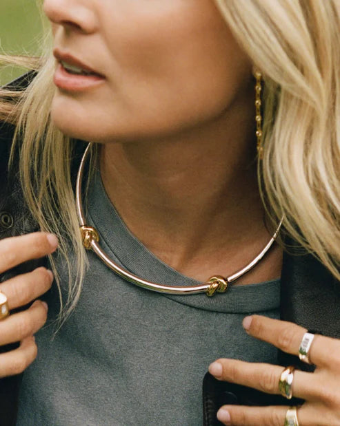 Lucy Williams Knot Torque Necklace
