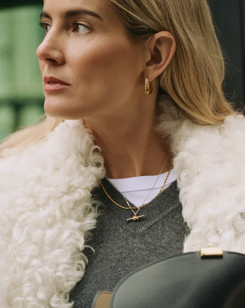 Lucy Williams T Bar Knot Pendant Necklace