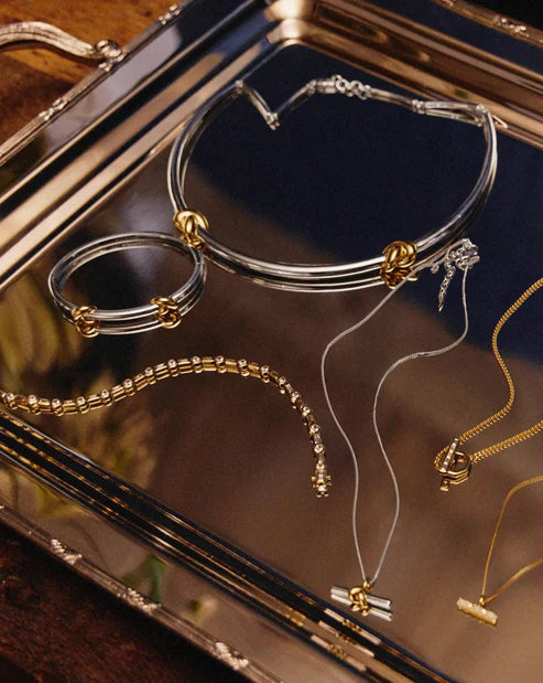 Lucy Williams T Bar Knot Pendant Necklace