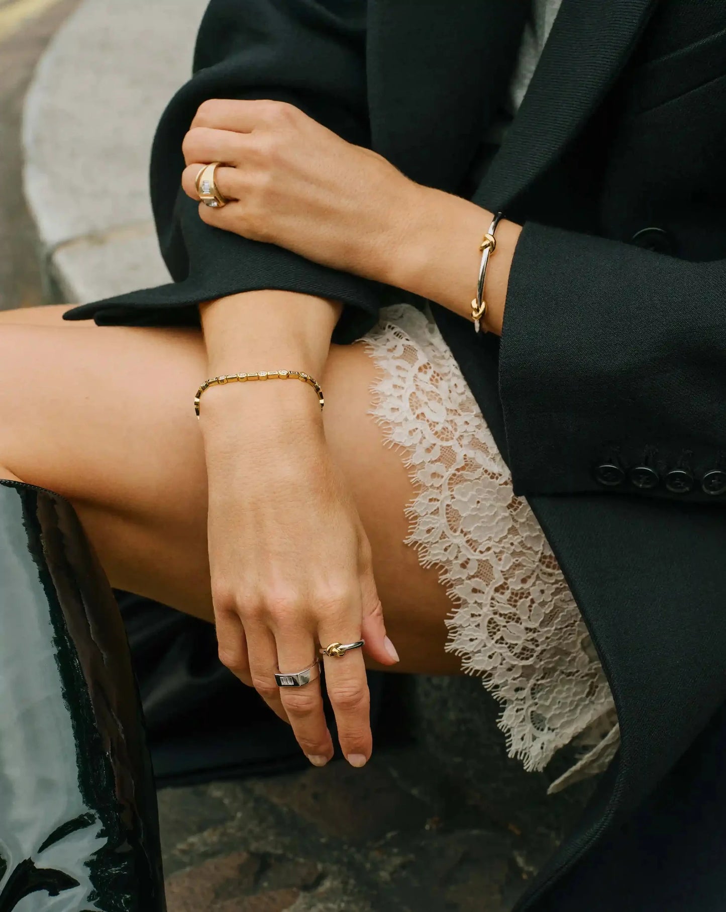 Lucy Williams Tennis Bracelet Gold