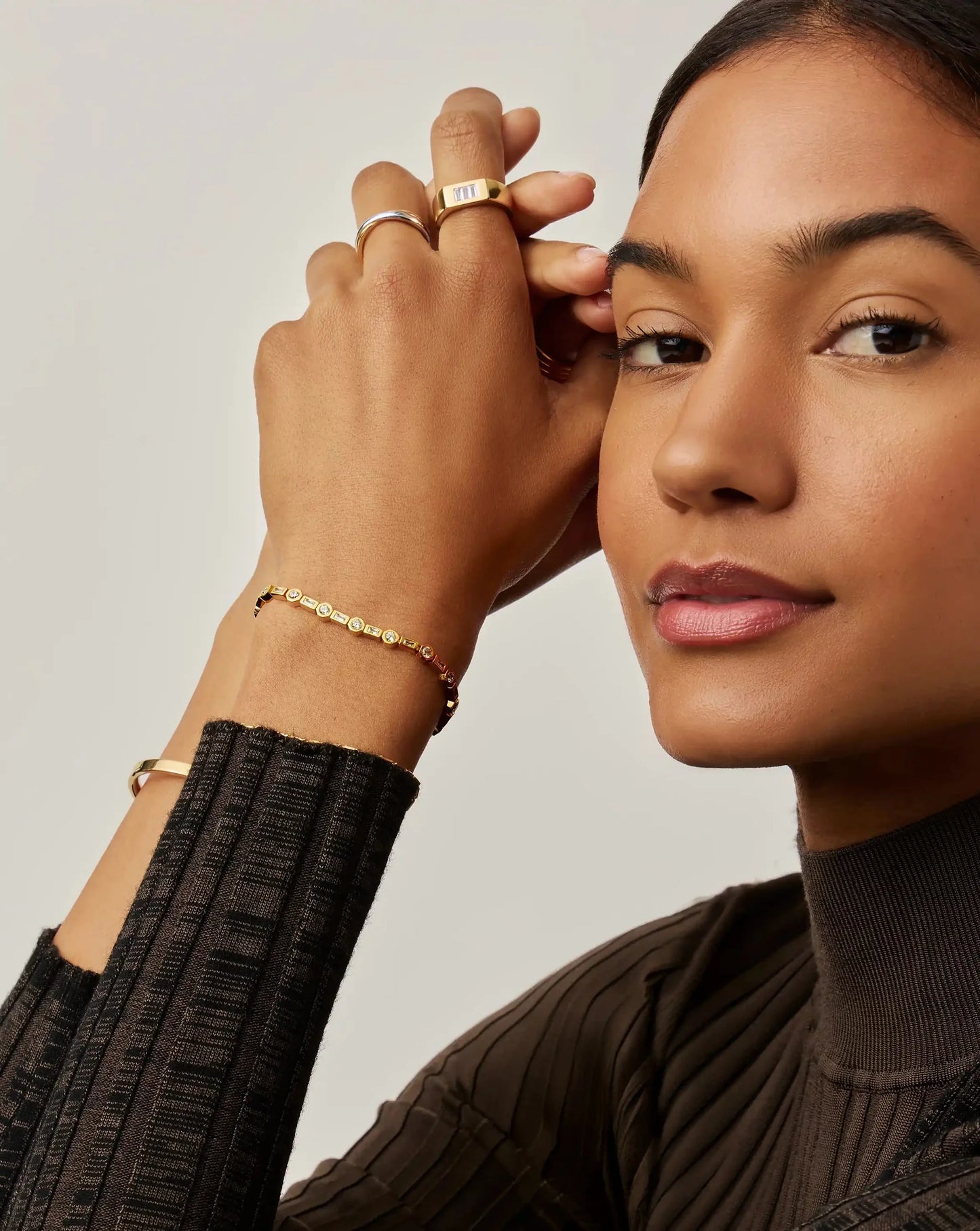 Lucy Williams Tennis Bracelet Gold