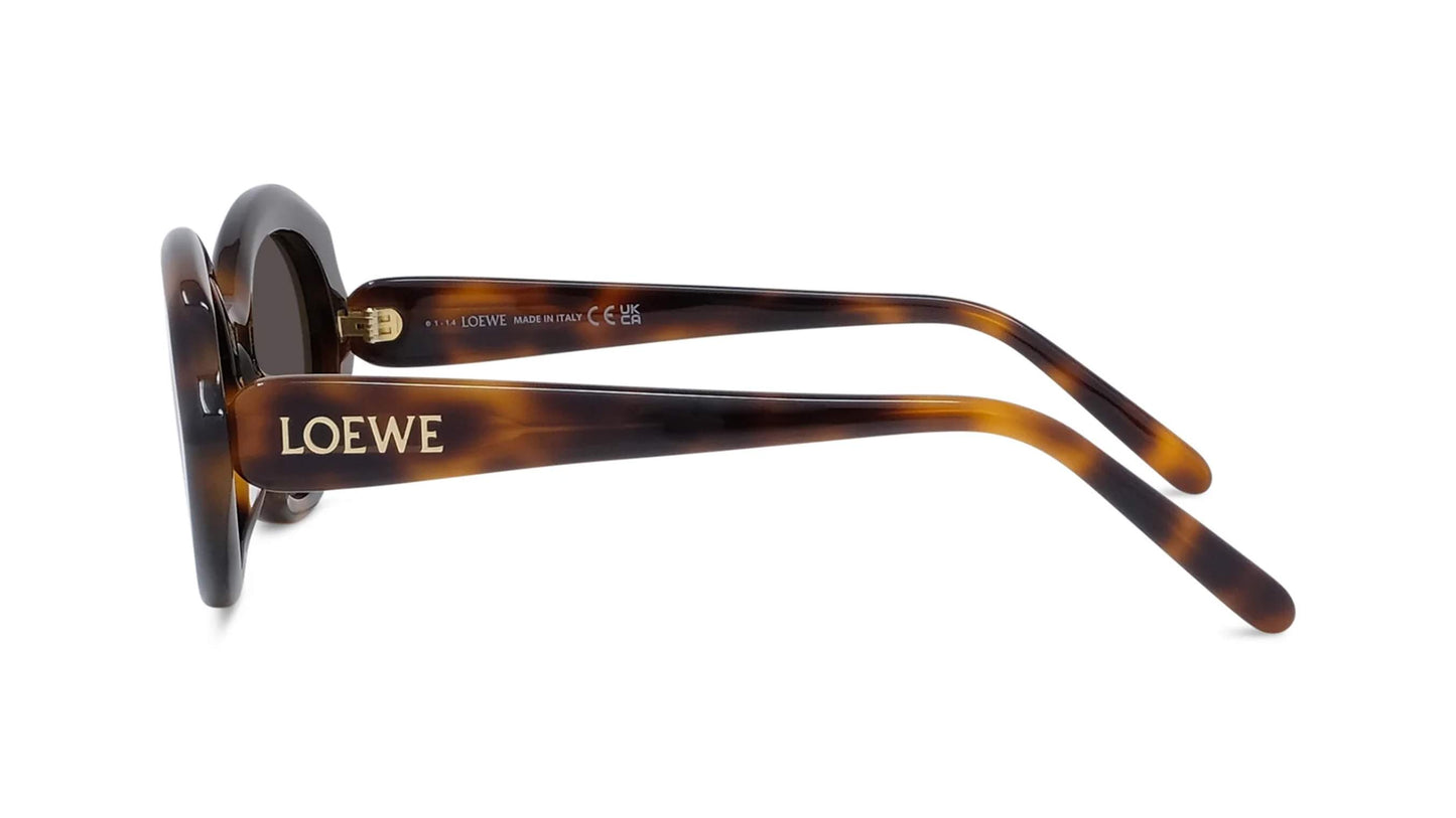 Loewe Oval Slim Tort Sunglasses LW40147I