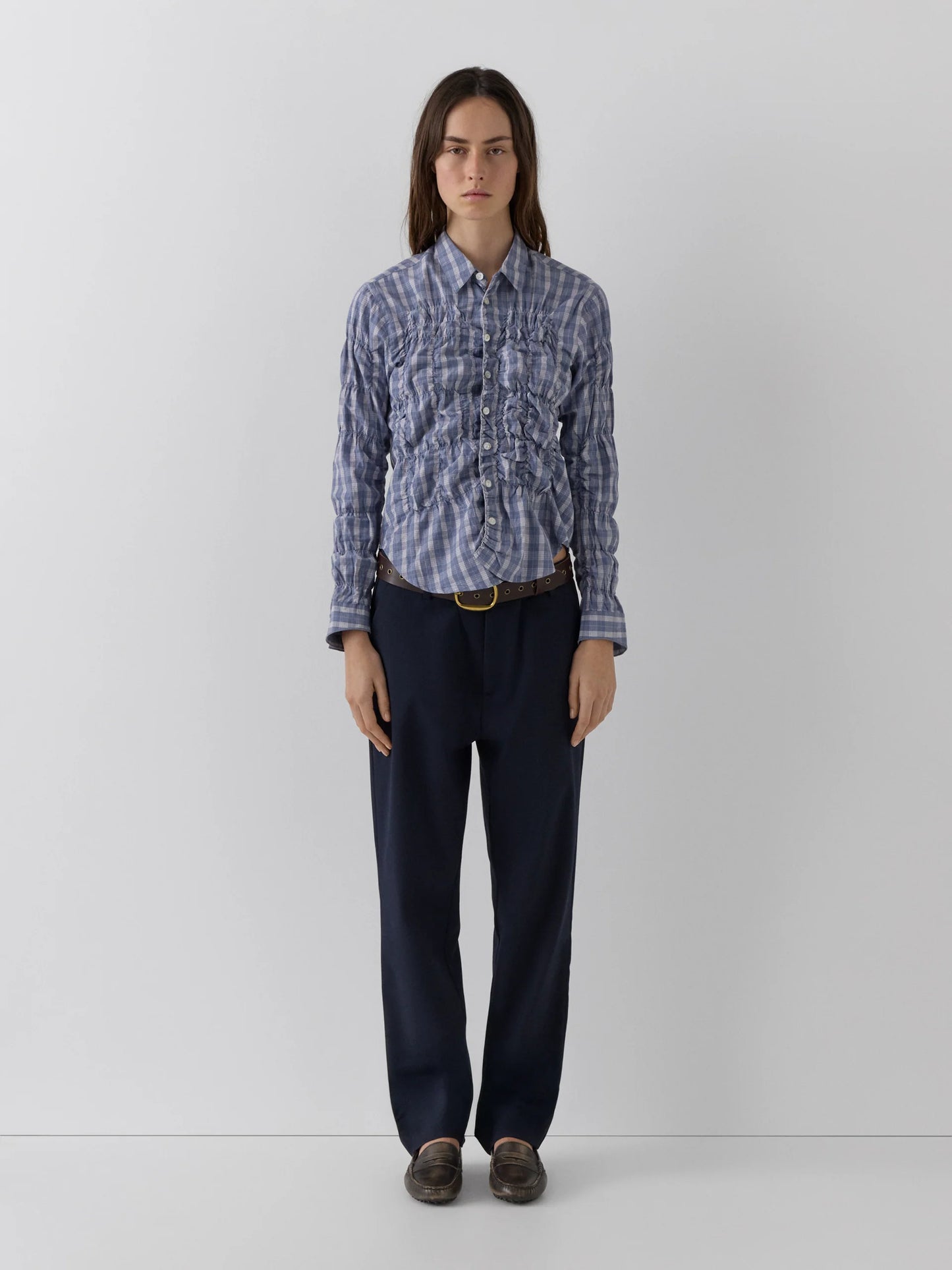 Gimaguas Lupa Shirt Blue Check