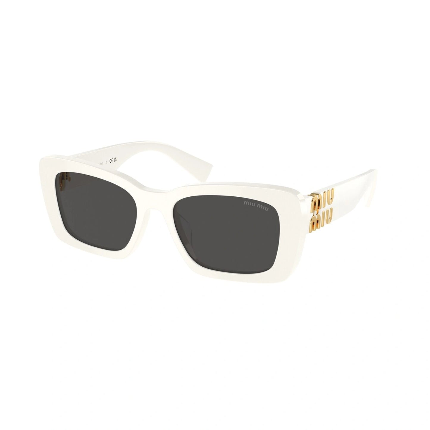 Miu Miu Square Sunglasses White 0MU 07YS