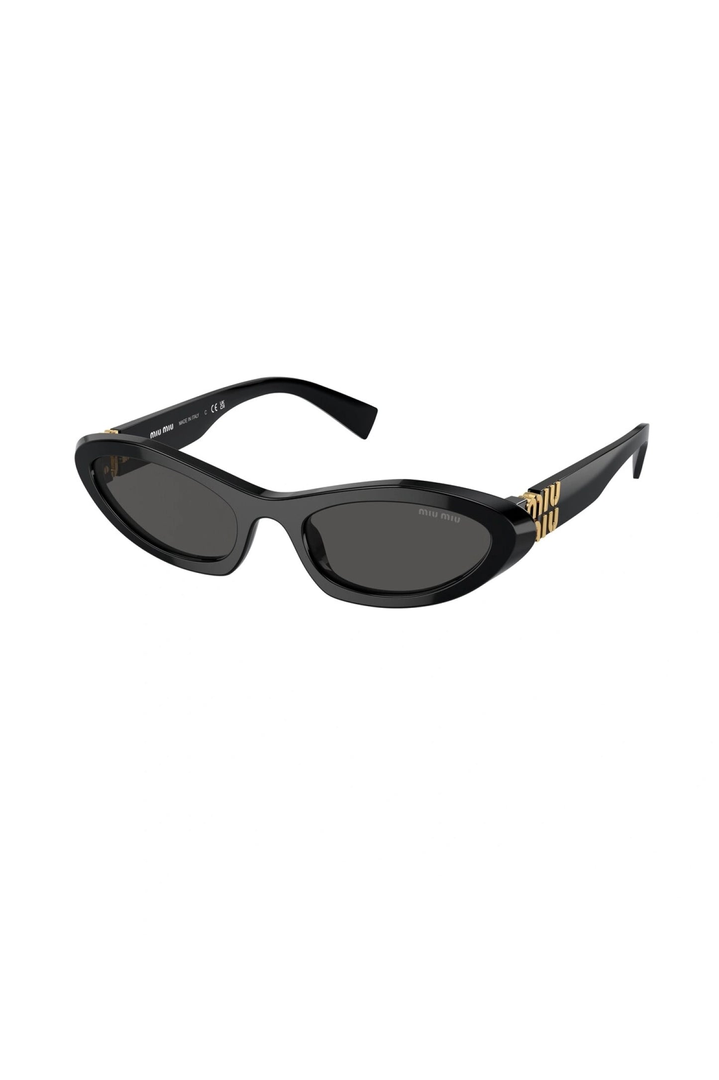 Miu Miu Oval Sunglasses Black 0MU 09YS Laneway Boutique