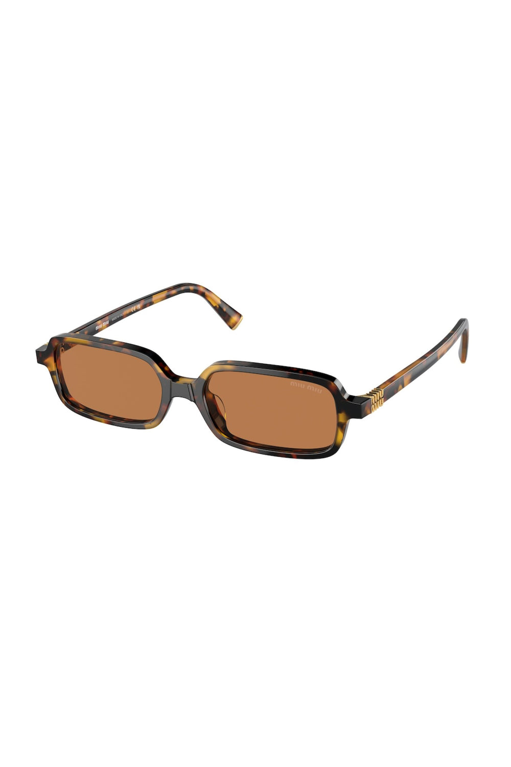 Miu Miu Square Sunglasses Havana 0MU 11ZS