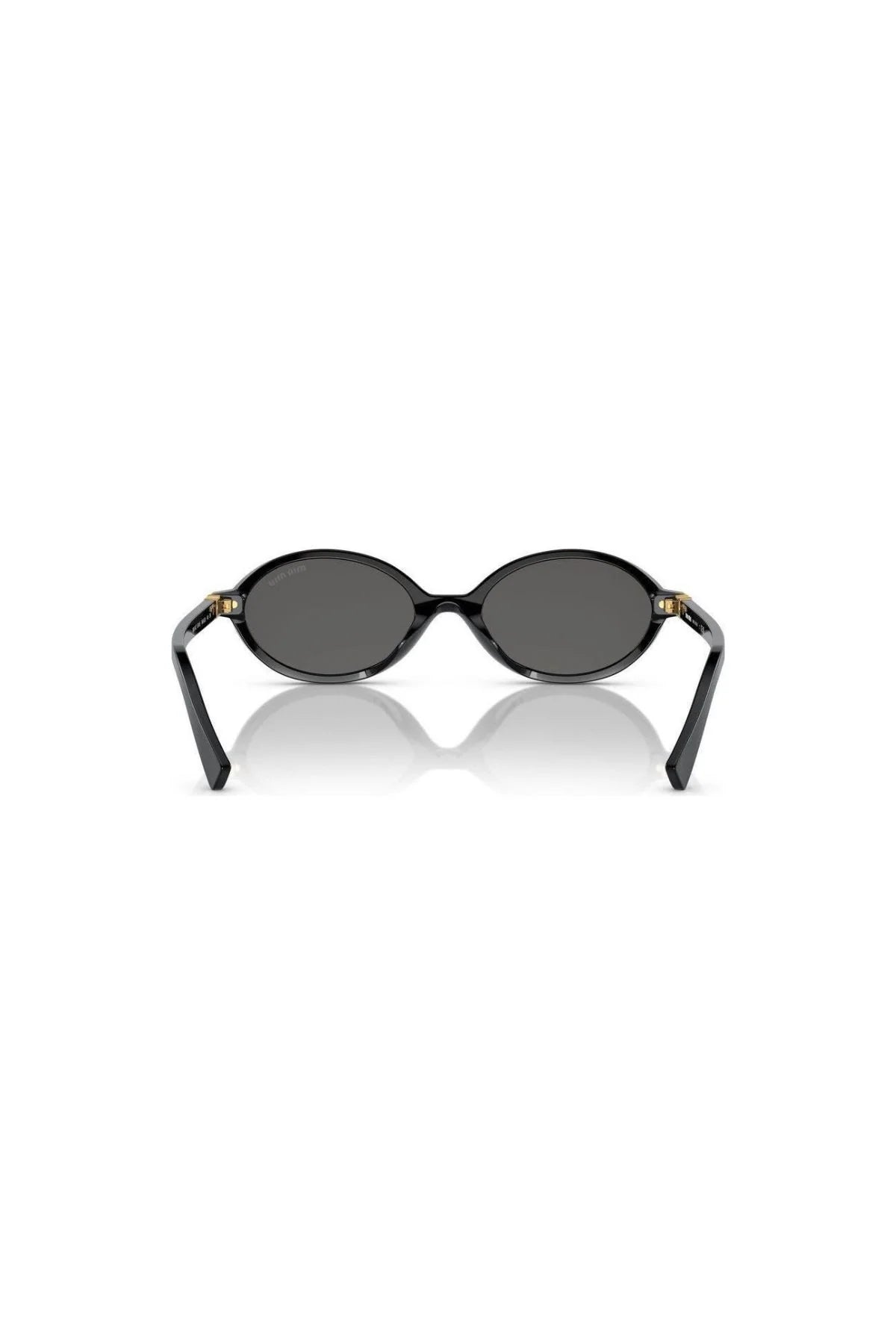 Miu Miu Oval Sunglasses Black 0MU 04ZSF