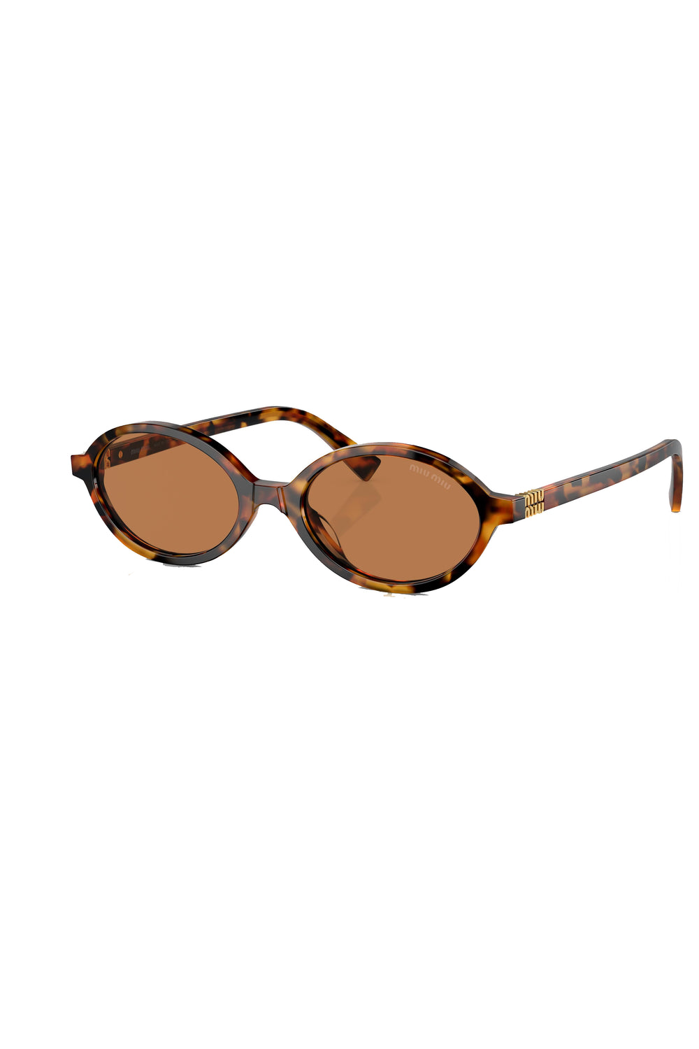 Miu Miu Oval Sunglasses Havana 0MU 04ZSF