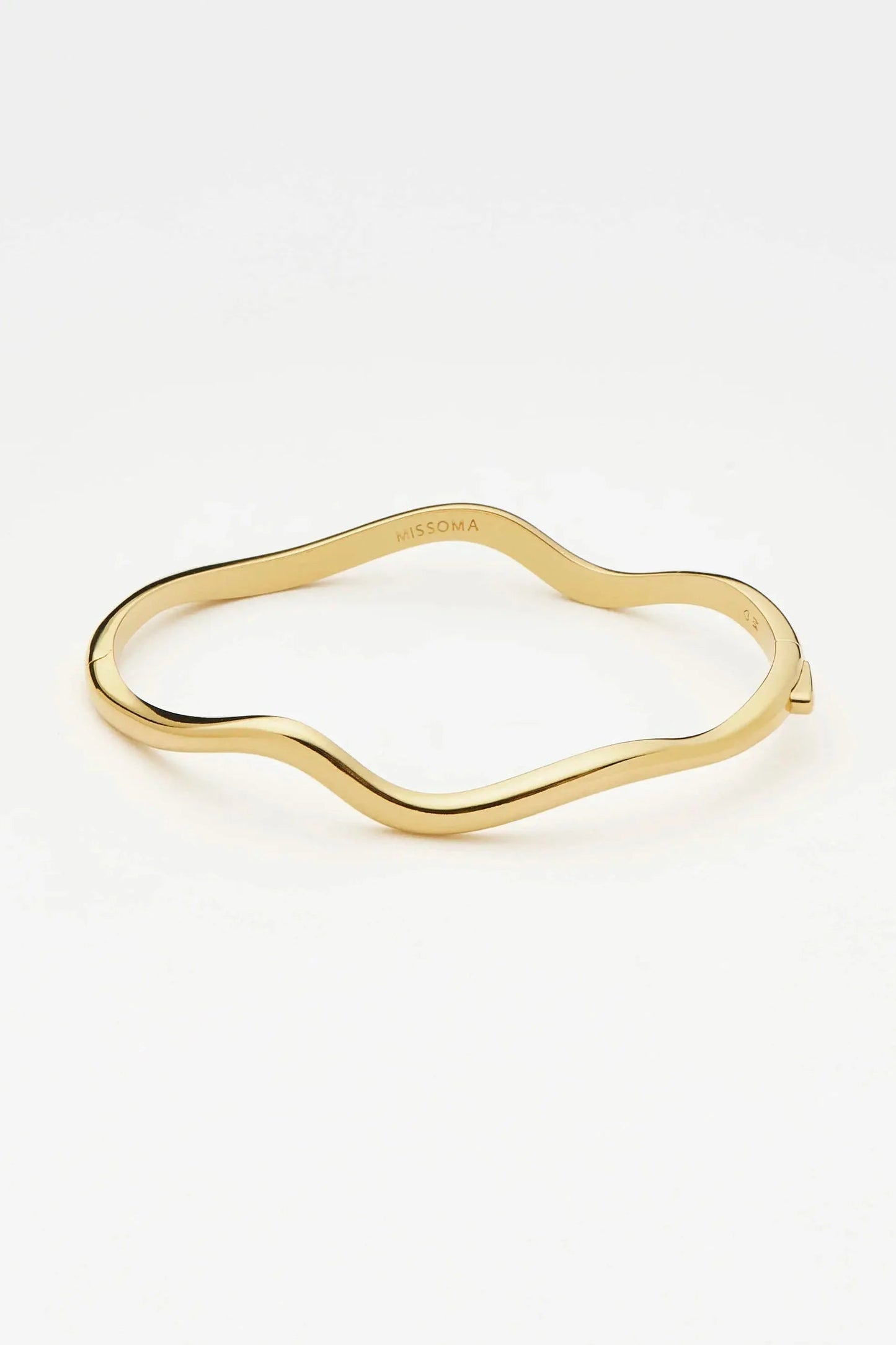 Molten Classic Hinged Bangle Gold