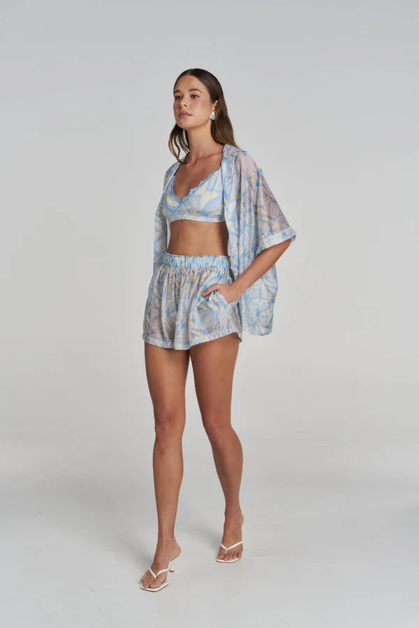 Summi Summi Boho Short Sleeve Shirt Orchid Prism