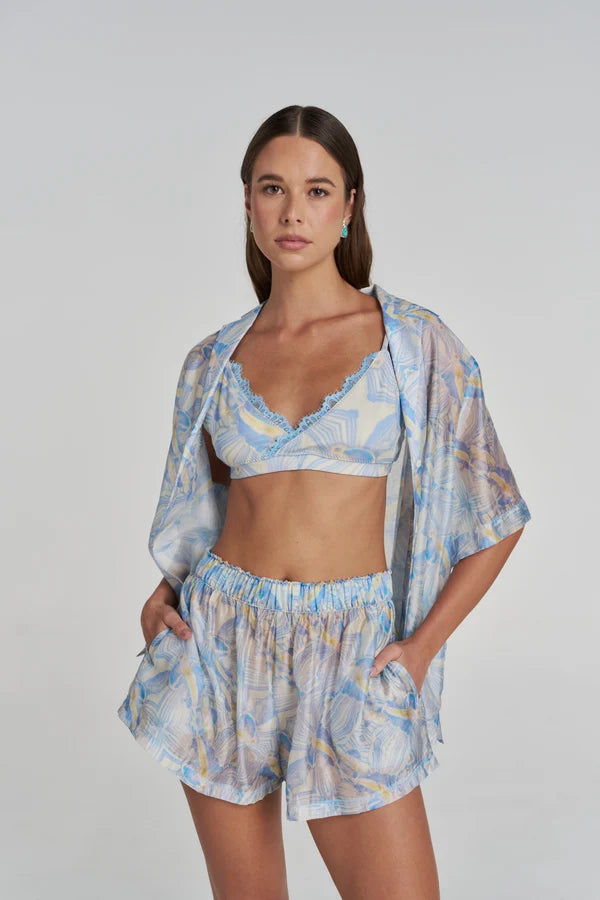 Summi Summi Boho Short Sleeve Shirt Orchid Prism