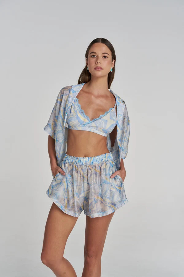 Summi Summi Boho Short Sleeve Shirt Orchid Prism