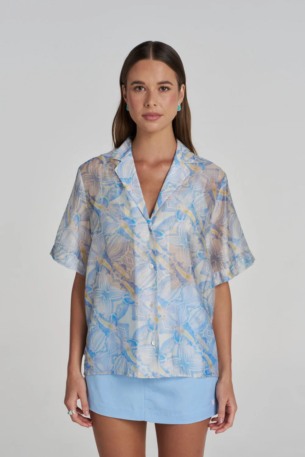 Summi Summi Boho Short Sleeve Shirt Orchid Prism
