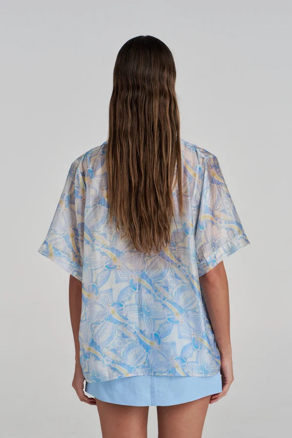 Summi Summi Boho Short Sleeve Shirt Orchid Prism