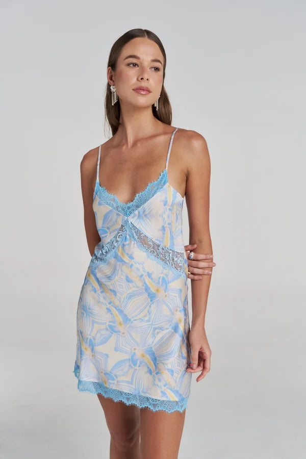 Summi Summi Siren Lace Mini Dress Orchid Prism